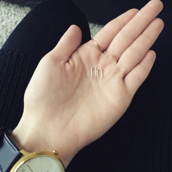 Staple Earrings (Sterling Silver) - Picture 2 of 4